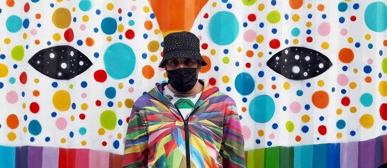 El artista urbano Okuda se suma a #FuenlaDesdeCasa y anuncia que su primer mural tras el confinamiento lo hará en Fuenlabrada